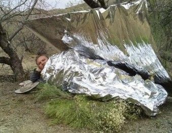 Термоодеяло СЛЕДОПЫТ 160х210 см., двухстороннее