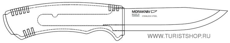  Нож с фиксированным клинком Mora Tactical SRT