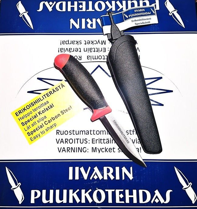 Финский нож IIVARIN PUUKKOTEHDAS Carbon