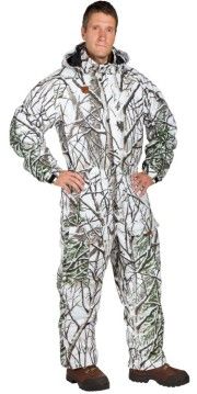 Зимний камуфляжный костюм-комбинезон для охотников JahtiJakt Snow Camo Overall