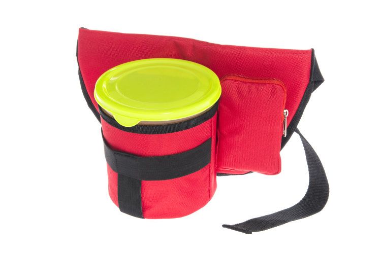 Ведёрко для сбора ягод 1,8 литра с поясной сумкой Marjukka