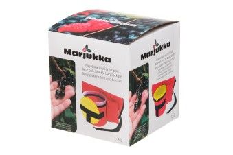 Ведёрко для сбора ягод 1,8 литра с поясной сумкой Marjukka