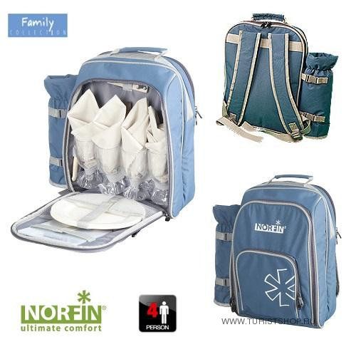 Термосумка Norfin ESLOV NFL с посудой на 4 персоны