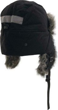 Шапка-ушанка NordKapp TALVI Badger MX black