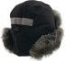 Шапка-ушанка NordKapp TALVI Badger MX black