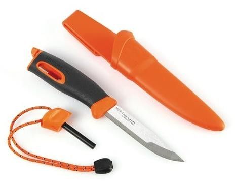 Нож для выживания Swedish FireKnife с огнивом, цвет: оранжевый