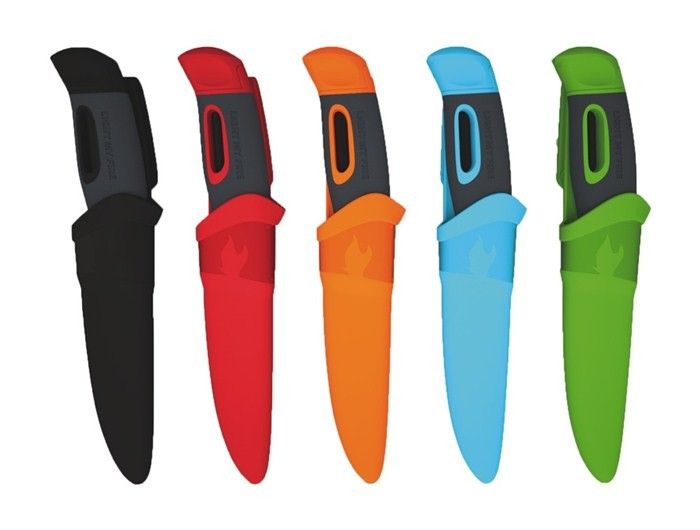 Нож для выживания Swedish FireKnife с огнивом, цвет: голубой