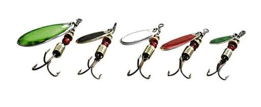 Набор вращающихся блесен 5 грамм, 5 шт