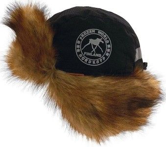 Шапка-ушанка NordKapp TALVI FoxRed MX black