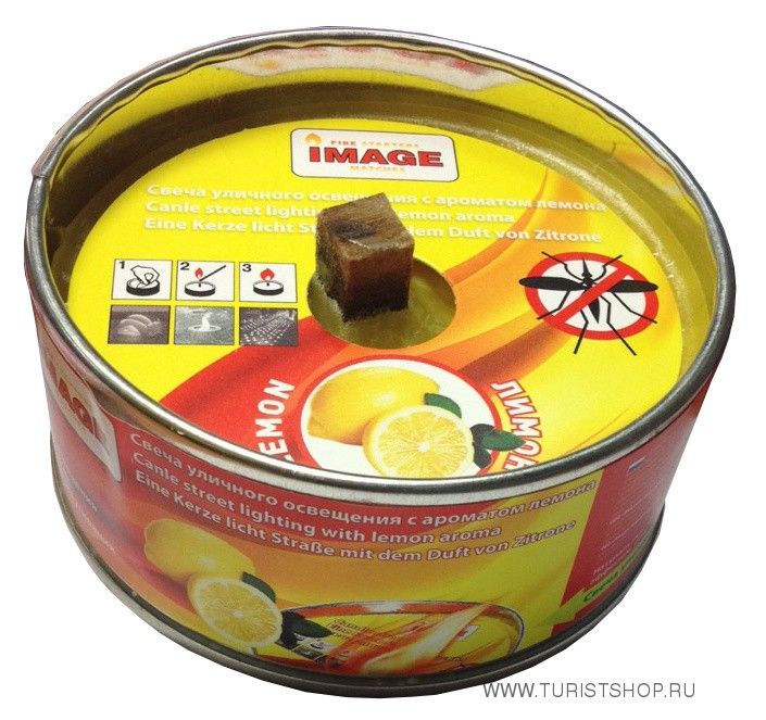 Свеча уличного освещения антимоскитная Image лимон