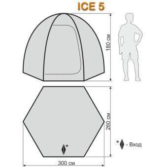 Палатка для зимней рыбалки World of Maverick Ice 5 blue