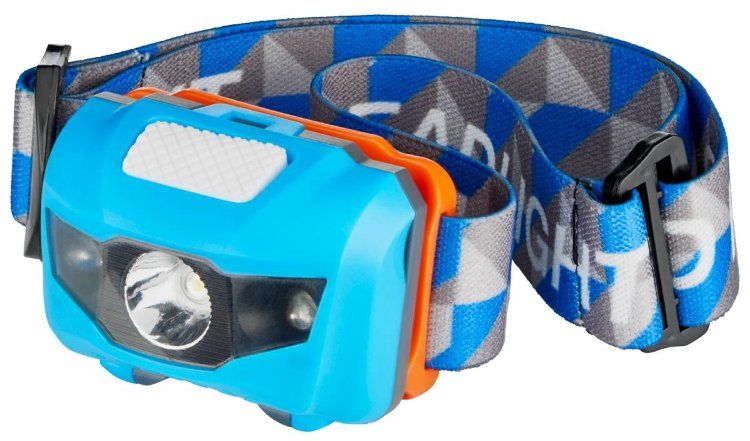 Светодиодный наголовный фонарь голубой