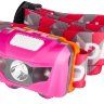 Светодиодный наголовный фонарь розовый