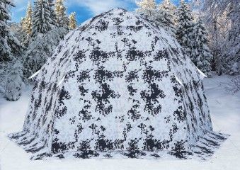 Зимняя палатка Лотос 3 Камуфляж алюминиевый каркас