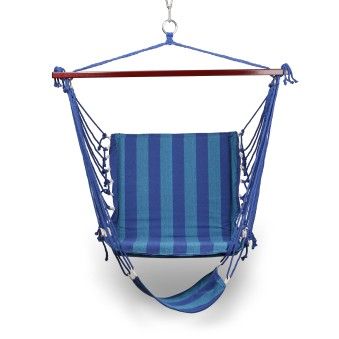 Гамак - кресло INDIGO тканевый с подножкой 100*60 см