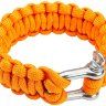 Браслет из паракорда 18 см, оранжевый 