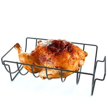 Подставка двухсторонняя для ребрышек, курицы, мяса, стейков в духовку, гриль, BBQ, мангала