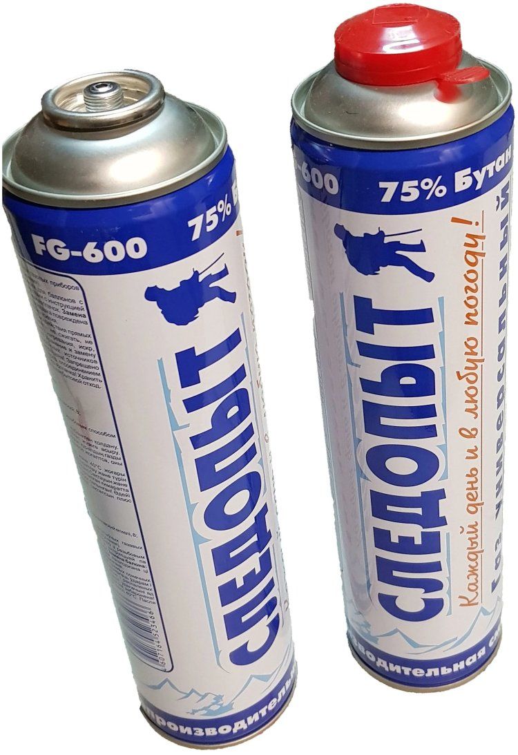 Газ всесезонный резьбовой Следопыт 600 мл. 336 гр. 