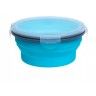 Контейнер силиконовый складной 670 мл с крышкой-защелкой