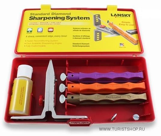 Точильный набор Lansky Diamond Standard, три алмазных камня 
