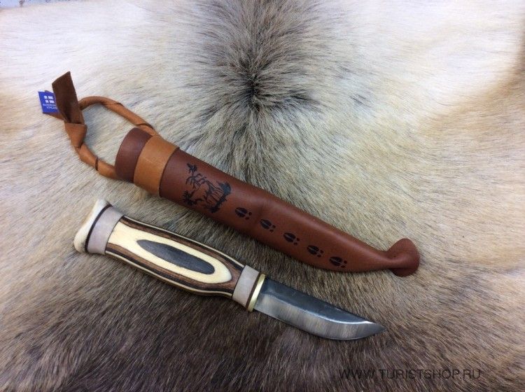 Охотничий нож Wood Jewel Zebra puukko