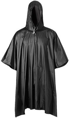 Плащ-дождевик черный