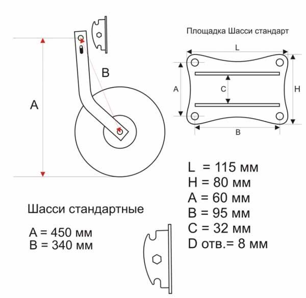 Транцевые колеса на лодки с верхними брызговиками от 3.5 метров