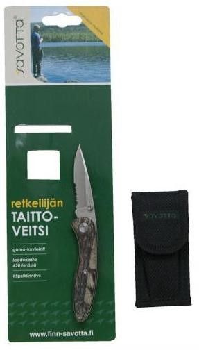 Нож охотничий, складной Savotta Hiker's Foldable Knife camo