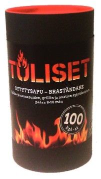 Средство для розжига 100 шт в бочонке TULISET