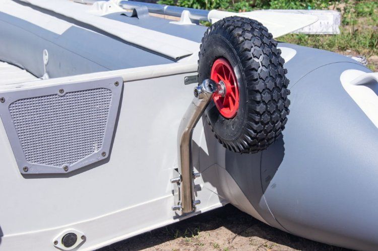 Транцевые колеса быстросъемные из нержавеющей стали для лодки ПВХ 110-140 кг, Handy Wheels