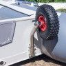 Транцевые колеса быстросъемные из нержавеющей стали для лодки ПВХ 110-140 кг, Handy Wheels