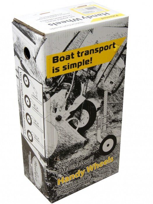 Транцевые колеса быстросъемные из нержавеющей стали для лодки ПВХ 110-140 кг, Handy Wheels