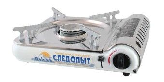Плита настольная газовая СЛЕДОПЫТ - DeluxE с подогревом