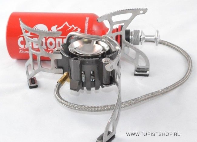  Мультитопливная портативная горелка СЛЕДОПЫТ ОГОНЬ ПРОМЕТЕЯ-1 в чехле