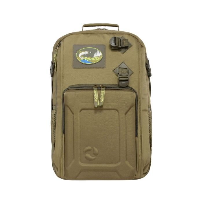 Рюкзак РК-02 рыболовный с коробками FisherBox Aquatic, синий, серый, хаки