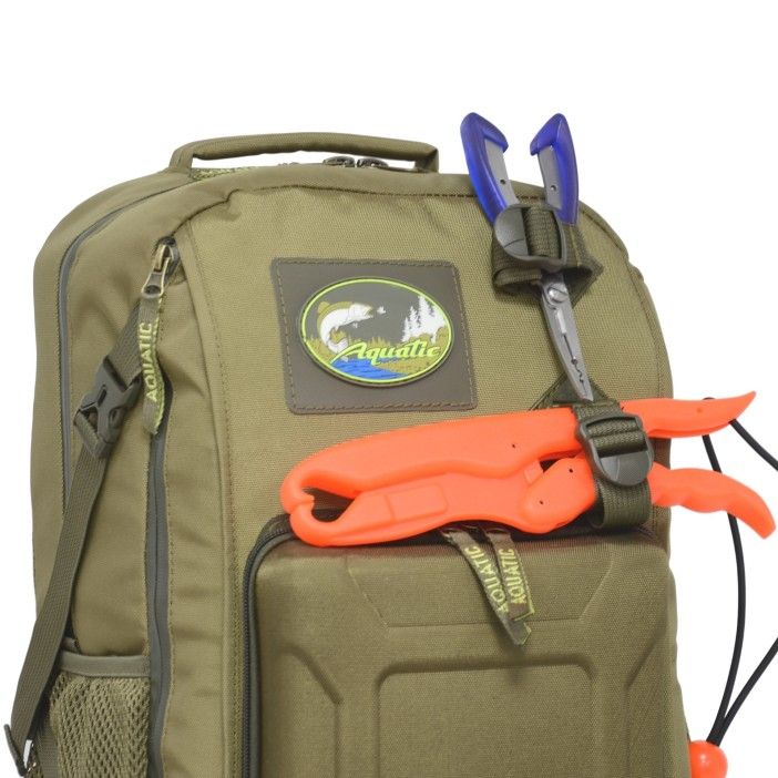 Рюкзак РК-02 рыболовный с коробками FisherBox Aquatic, синий, серый, хаки