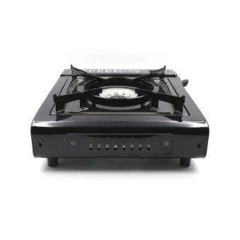 Плита настольная газовая СЛЕДОПЫТ Black с переходником