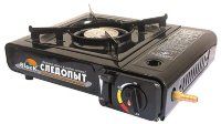 Плита настольная газовая СЛЕДОПЫТ Black с переходником