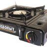Плита настольная газовая СЛЕДОПЫТ Black с переходником