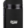 Термос АРКТИКА с широким горлом, универсальный 1 литр, черный