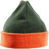 Шапка двухсторонняя, цвет оранжевый-зеленый
