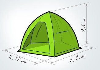 Палатка для зимней рыбалки Лотос 2 алюминиевый каркас