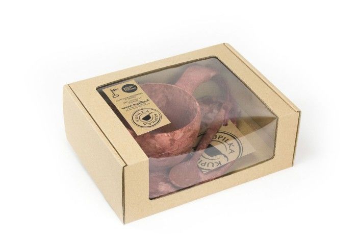 Kupilka gift box маленькая тарелка + классическая чашка с ложкой