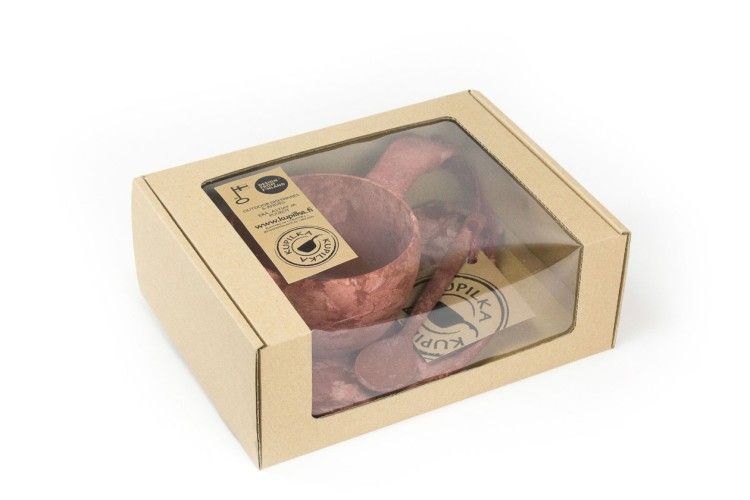 Kupilka gift box маленькая тарелка + классическая чашка с ложкой