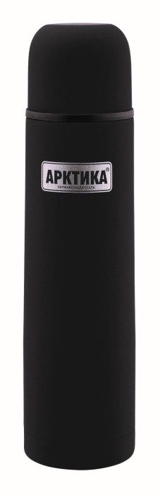 Термос АРКТИКА 1,0 литра, черный / зеленый