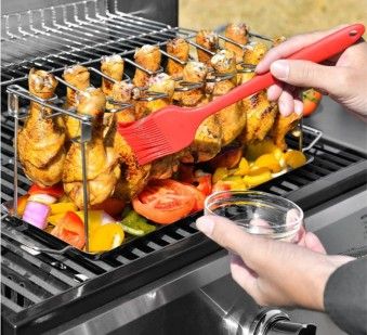 Подставка для куриных ножек и крылышек в духовку, гриль, BBQ, мангала