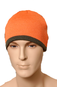 Шапка двухсторонняя NordKapp REVERISBLE green - orange