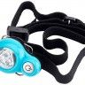 Наголовный фонарь мини голубой