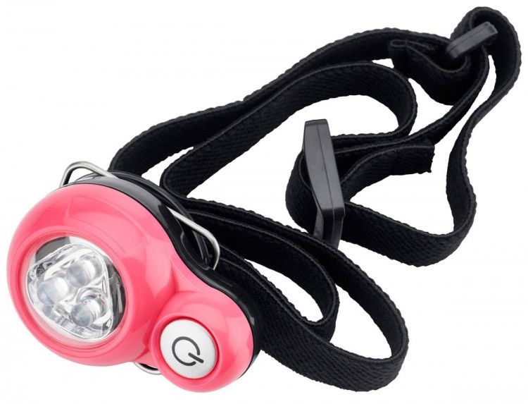 Наголовный фонарь мини розовый