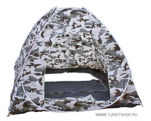 Палатка зимняя автомат КМФ дно на молнии 1.8*1.8 м